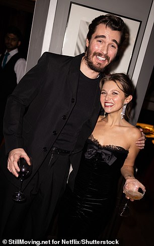 They also flashed a smile for the camera