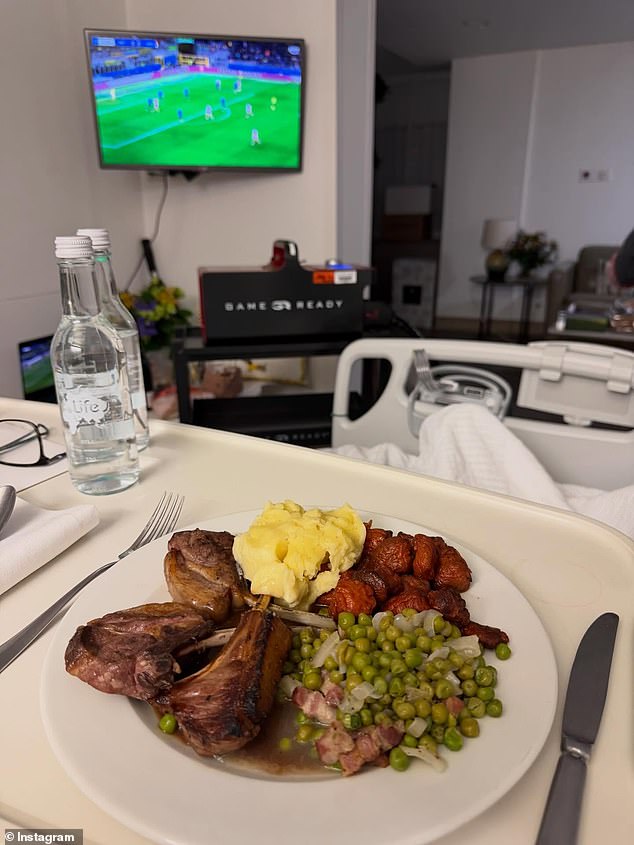 Sharing an update from his hospital bed on Wednesday, Piers revealed he had been treated to a lavish meal from the expensive - and near-impossible to get a reservation - The Devonshire