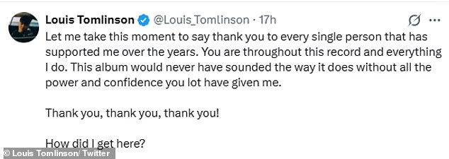 Louis hasn¿t responded to accusations of making a dig at the Watermelon Sugar singer but did post a ¿thank you¿ to those who had supported him