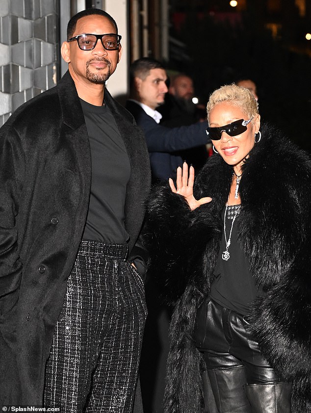 The actor joined the former Red Table Talk host to support their son Jaden as he unveiled his first collection for Christian Louboutin as the Men's Creative Director