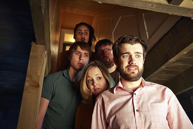 Pictured as Josie in Fresh Meat with Zawe Ashton as Vod, Greg McHugh as Howard, Joe Thomas as Kingsley and Jack Whitehall as J.P