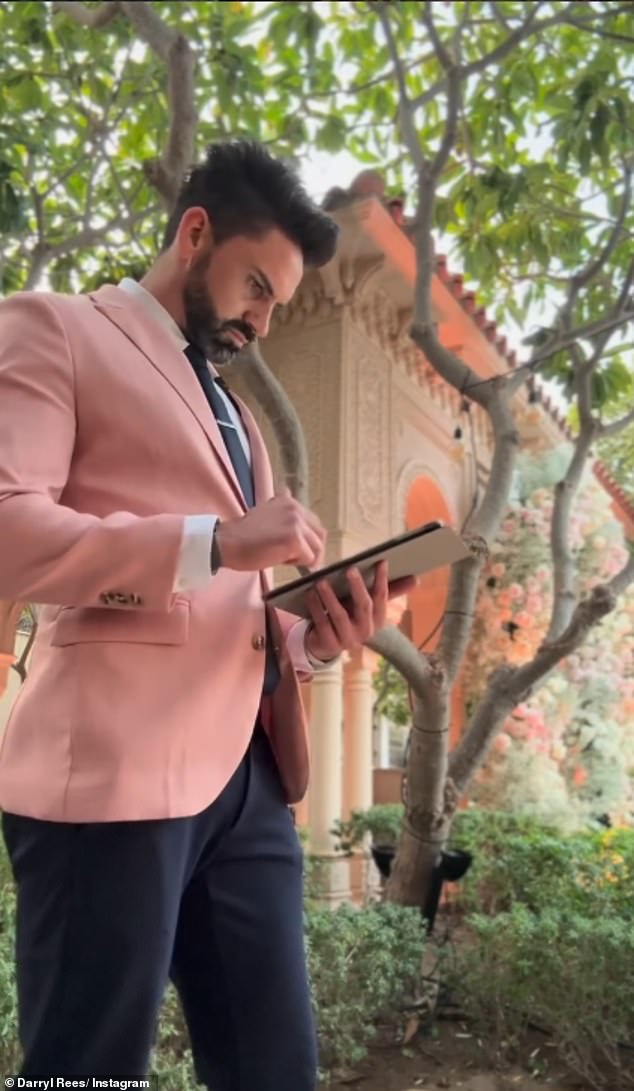 The celebrant who conducted the 'symbolic ceremony', told the Daily Mail: 'I'm a showman, you have to go to court to have it legalised'