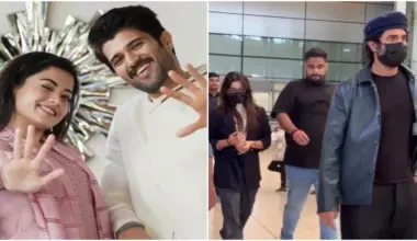 Rashmika Mandanna and Vijay Deverakonda return together from their romantic Roman holiday, papped at Hyderabad airport