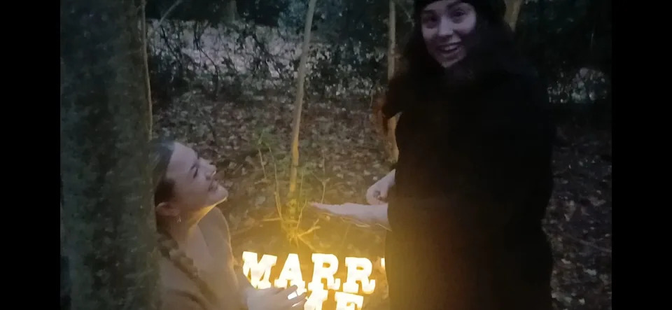 Kelly and her partner