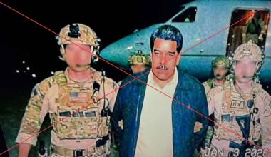 AI image of Maduro supposedly led US military members goes viral.