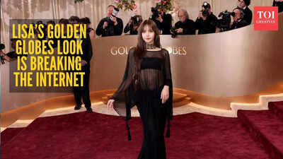 Sheer black dress and chocolate hair: BLACKPINK’s Lisa debuts stunning new look at Golden Globes 2026