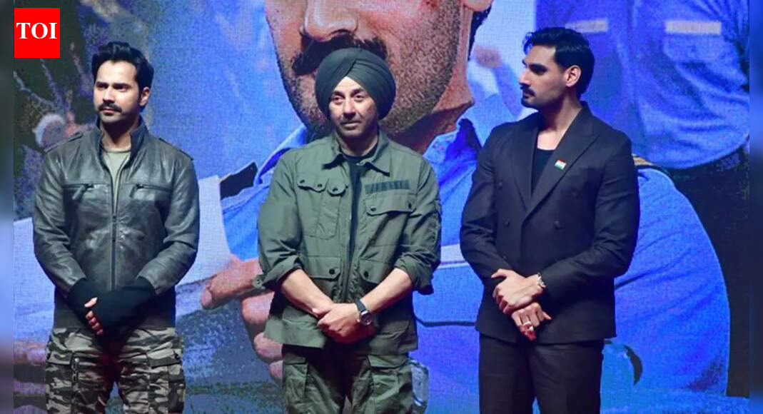 Sunny Deol gets emotional at Border 2 song launch; reveals his current state after Dharmendra's demise, 'Mera dimaag hila hua hain' | Hindi Movie News