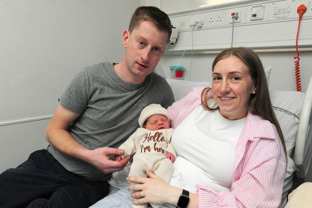 Wicklow girl arrives right on cue and is the first baby born at Wexford General in 2026