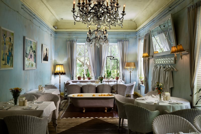 Dacha restaurant in Odesa, Ukraine.