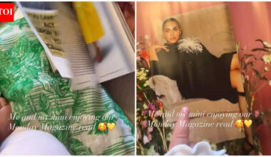 Kiara Advani flaunts daughter Saraayah’s tiny hands and feet in a sweet magazine-reading session |