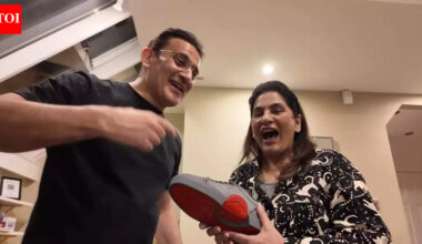 Archana Puran Singh’s husband Parmeet buys lavish Louboutin shoes worth Rs 95,000; son Aaryamann jokes, “You’ll be dressed well for once” |