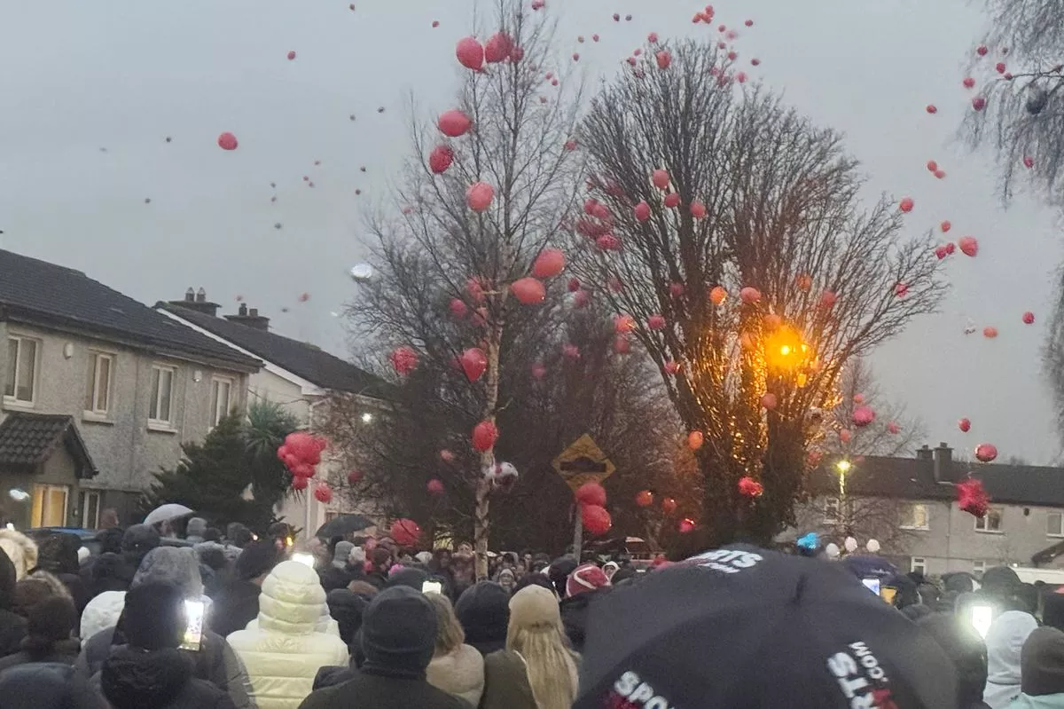 Vigil at Lindisfarne Grove, Clondalkin this evening
