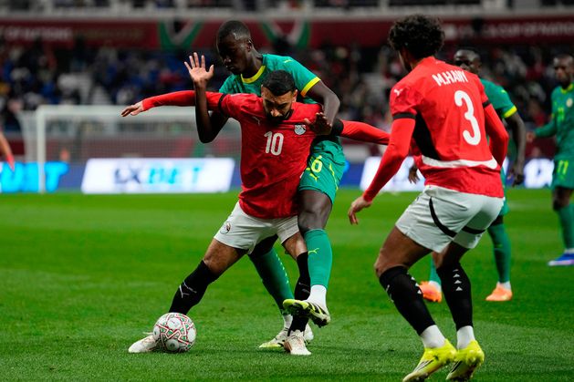 Mohamed Salah’s foul on Sadio Mane sparks touchline fracas in heated Afcon semi-final
