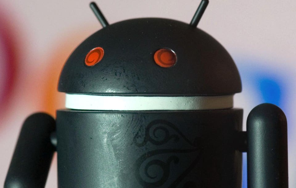 Black Android figure