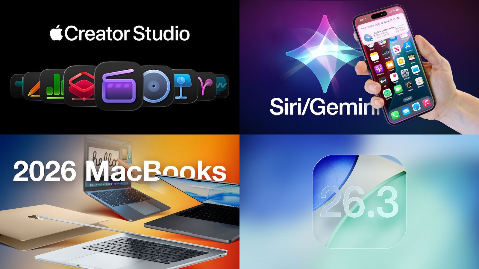 Top Stories: Apple Creator Studio, Google Gemini-Powered Siri, and More