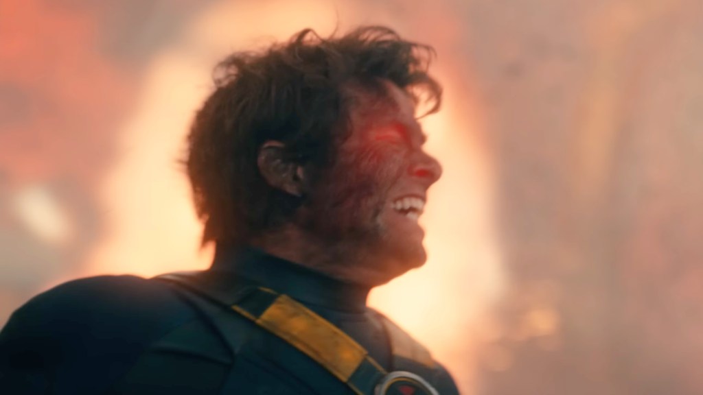 Cyclops (James Marsden) using his powers in Avengers Doomsday
