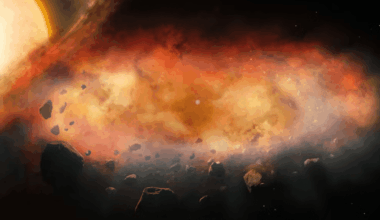 Astronomers spot 'mystery object' surrounded by rotating metal cloud