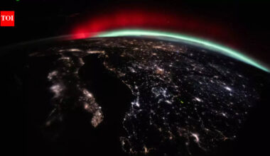NASA captures a rare red and green aurora over Europe from the International Space Station; here’s what caused it |
