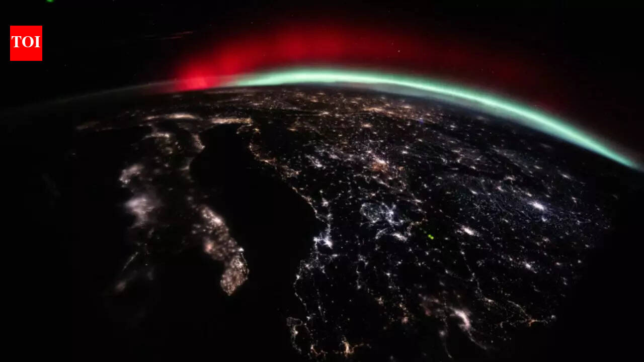 NASA captures a rare red and green aurora over Europe from the International Space Station; here’s what caused it |