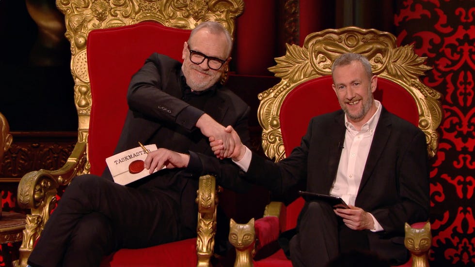 Greg Davies, Alex Horne, Taskmaster season 20 greg davies, alex horne, taskmaster season 20