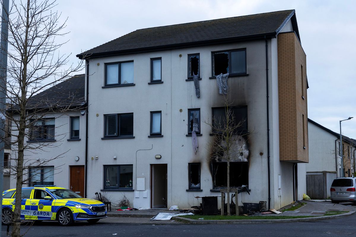 The house was gutted in the attack.