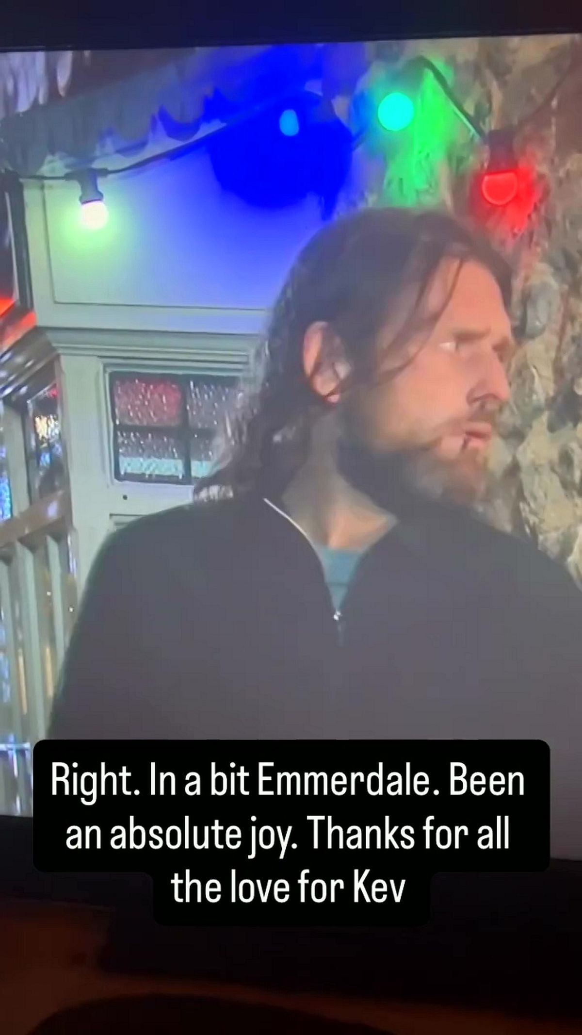 Chris announced the exit on Instagram