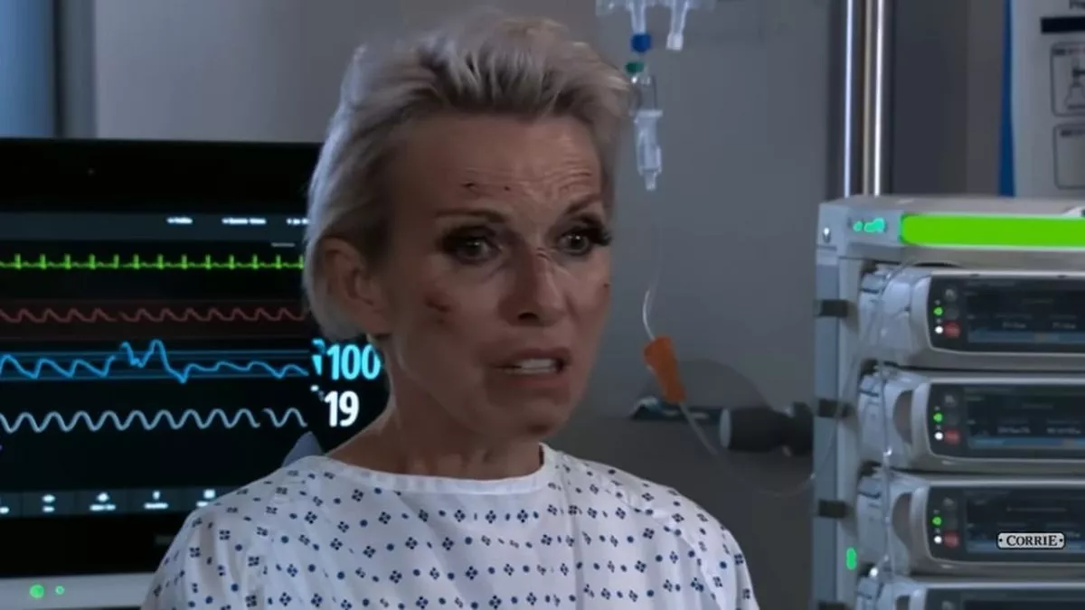 A screengrab of Debbie on Corrie