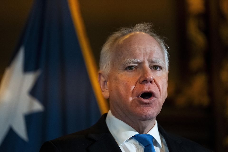 Minnesota governor Tim Walz. Photo: Getty