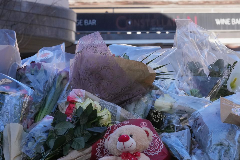 Tributes in front of the sealed off Le Constellation bar in Crans-Montana (Antonio Calanni/AP)