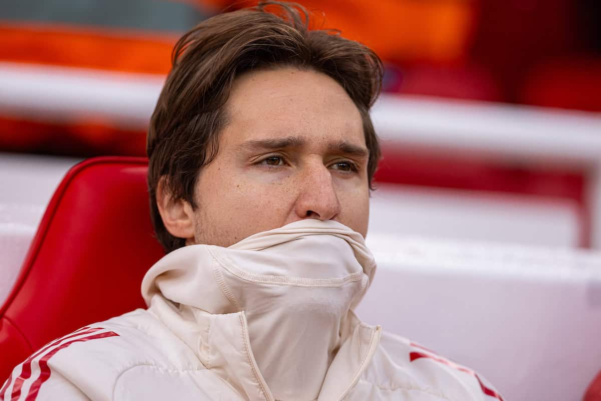 LIVERPOOL, ENGLAND - Saturday, November 22, 2025: Liverpool