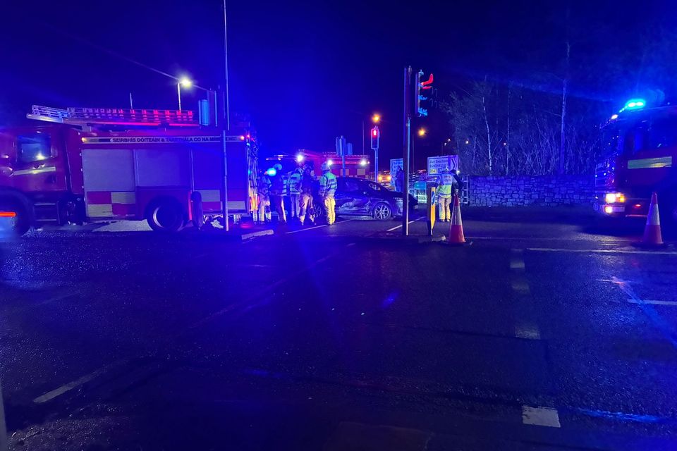 Emergency services at scene on the R147 Dublin Road in Navan.