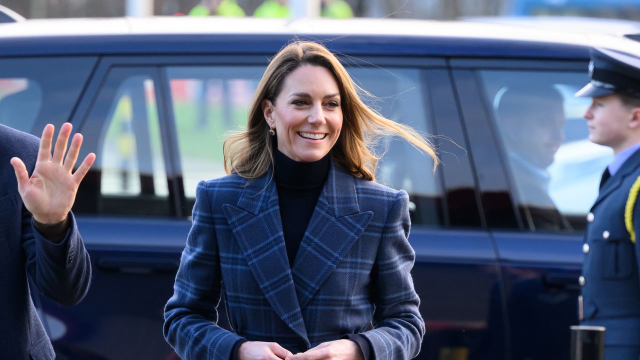 A tartan triumph! The Princess of Wales debuts a bespoke coat as she joins Prince William in Scotland