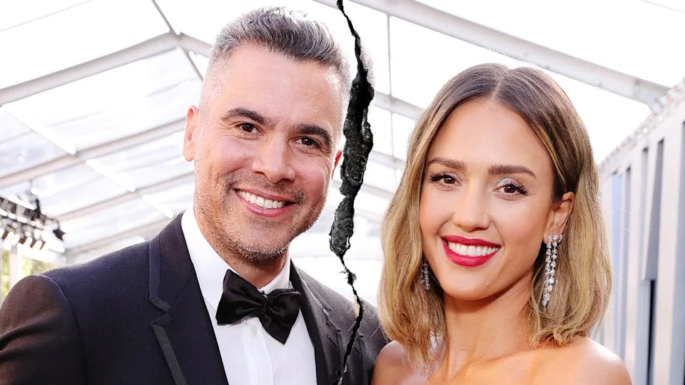 Cash Warren and Jessica Alba pictured