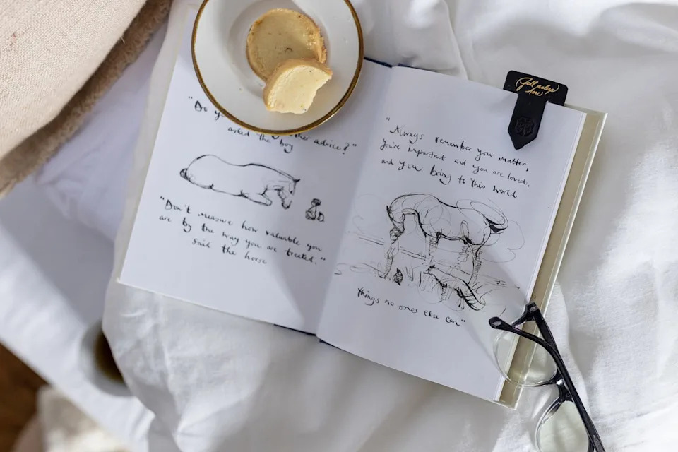 As Ever As ever's Fell Asleep Here Leather Bookmark.