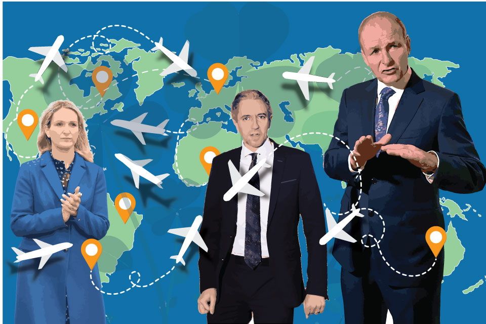 Where ministers will travel for St Patrick's week have been revealed
