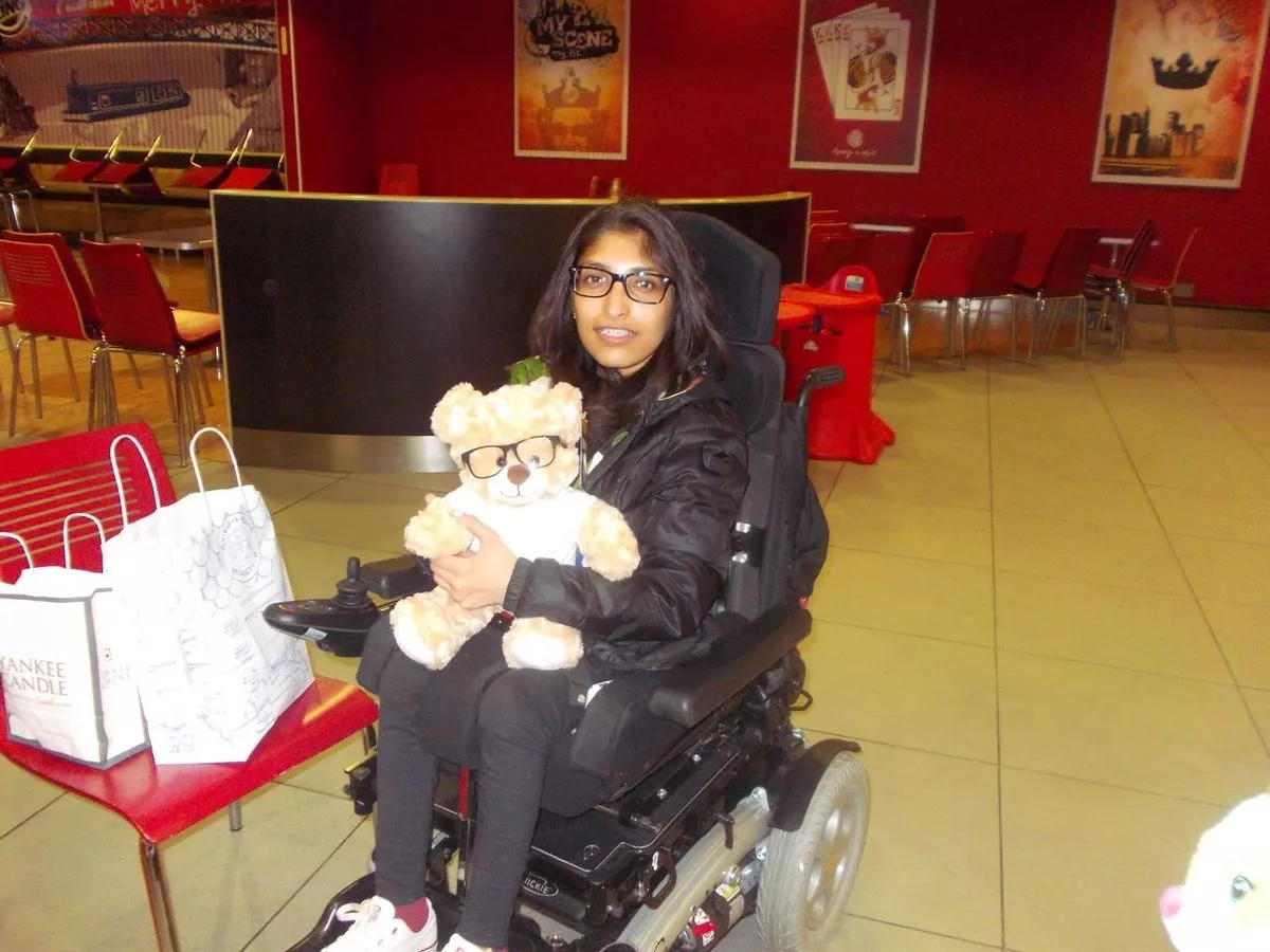 Sanah lost mobility completely when she was 12 following surgery on her spine