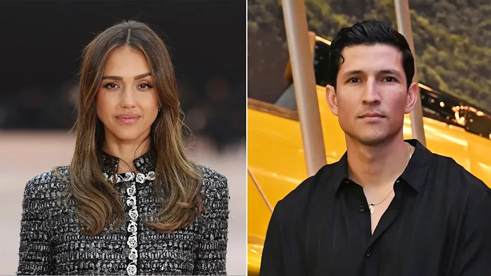 Jessica Alba attends a Chanel show during Paris Fashion Week in March 2025, and Danny Ramirez poses for photos at the