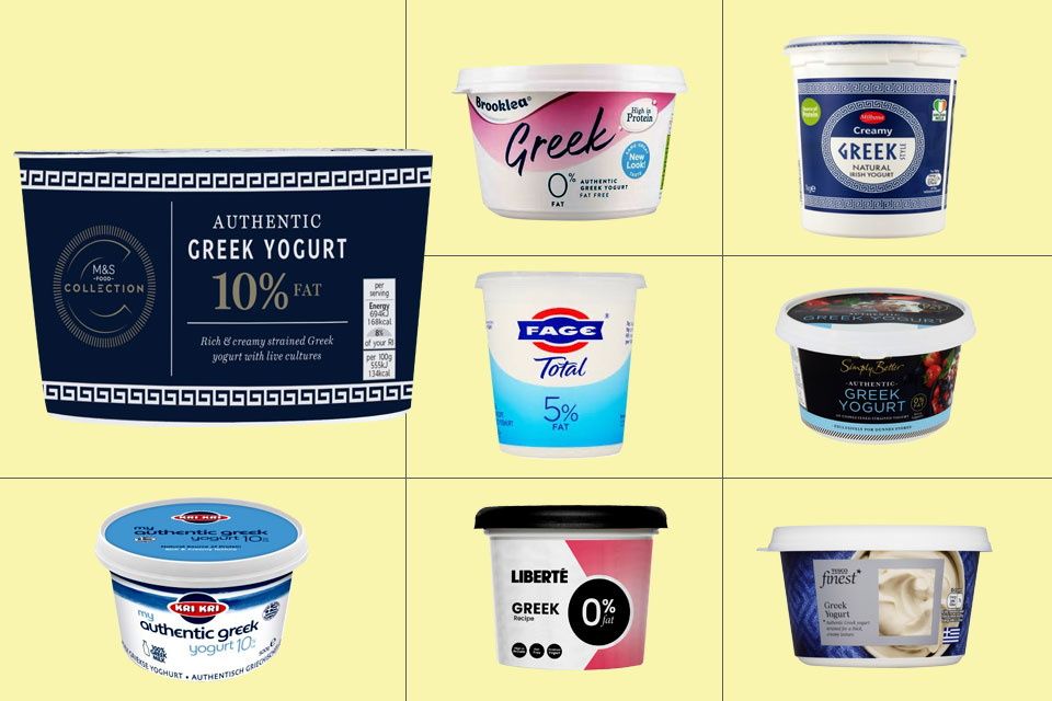 Supermarket Greek yoghurts
