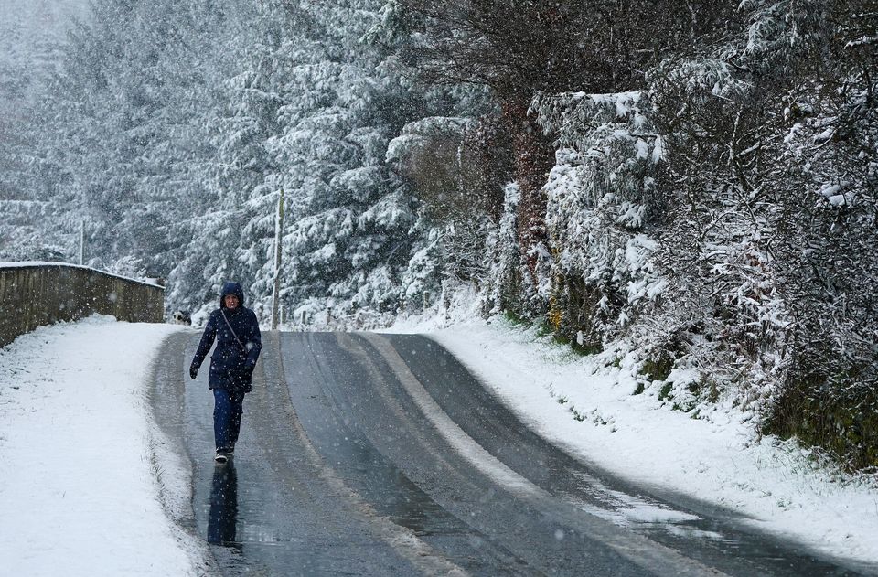 The Republic of Ireland has also been hit by heavy snow (Brian Lawless/PA)