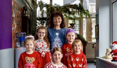 Cork pupils were treated to festive meal with visit from special guest