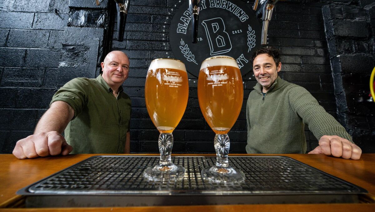 Pat Falvey and Duncan Blair of Blarney Brewery. Picture: Chani Anderson