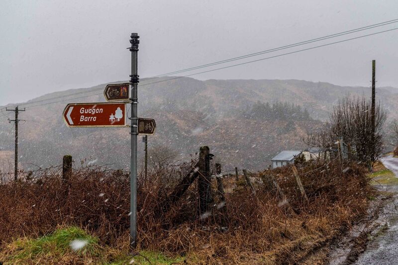 The region is under a Met Éireann Status Yellow Weather Warning for snow and ice until 8pm this evening. Picture: Andy Gibson.