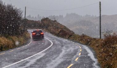 Snow and rain warning remains in place for Cork with risk of hazardous road conditions