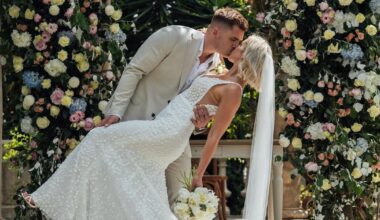 My sister is a hairdresser so she sorted everyone’s hair — including her own