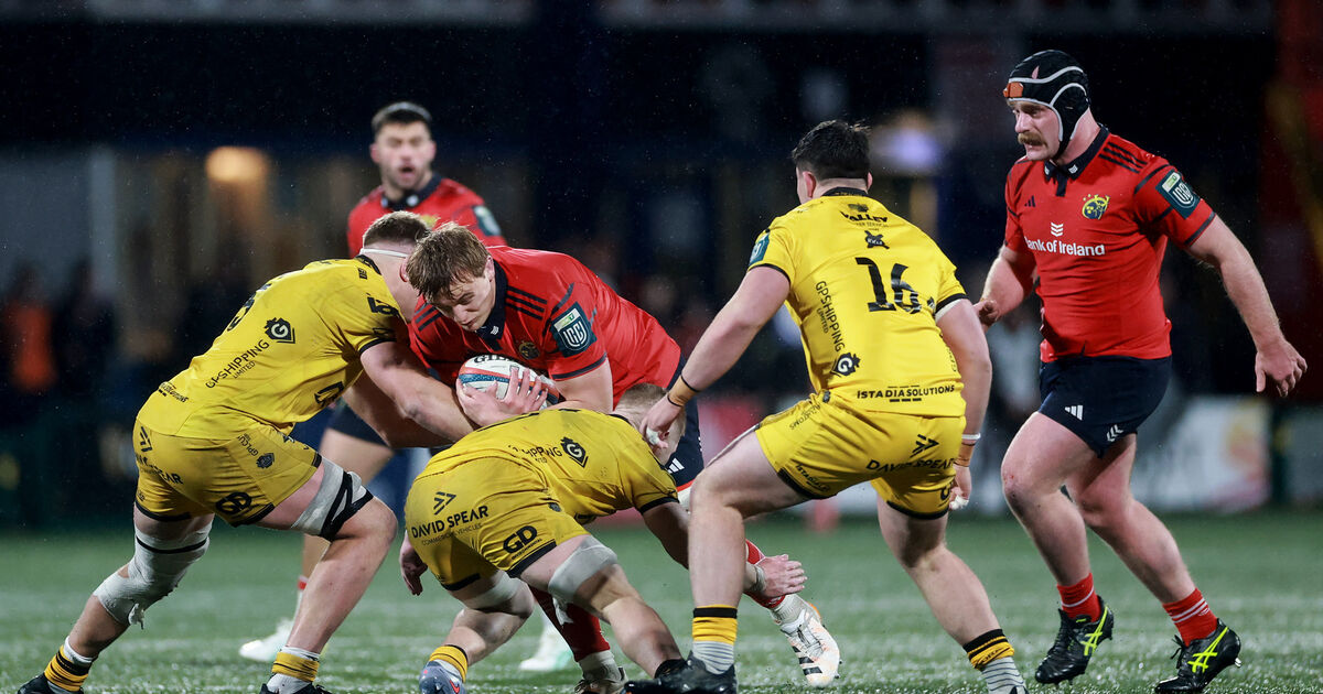 Gavin Coombes grabs two tries to rescue Munster against Dragons in Cork