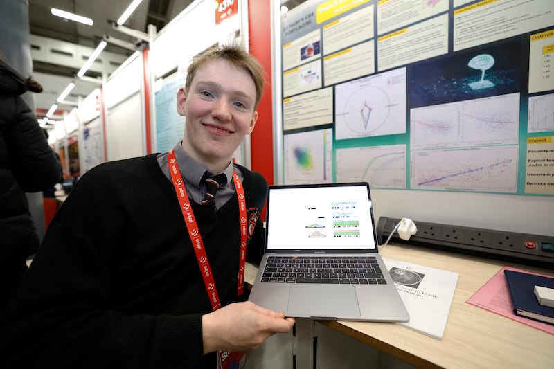 Runner-up Joshua Corbett from St Mary's CBS in Co Laois. Photograph Nick Bradshaw 