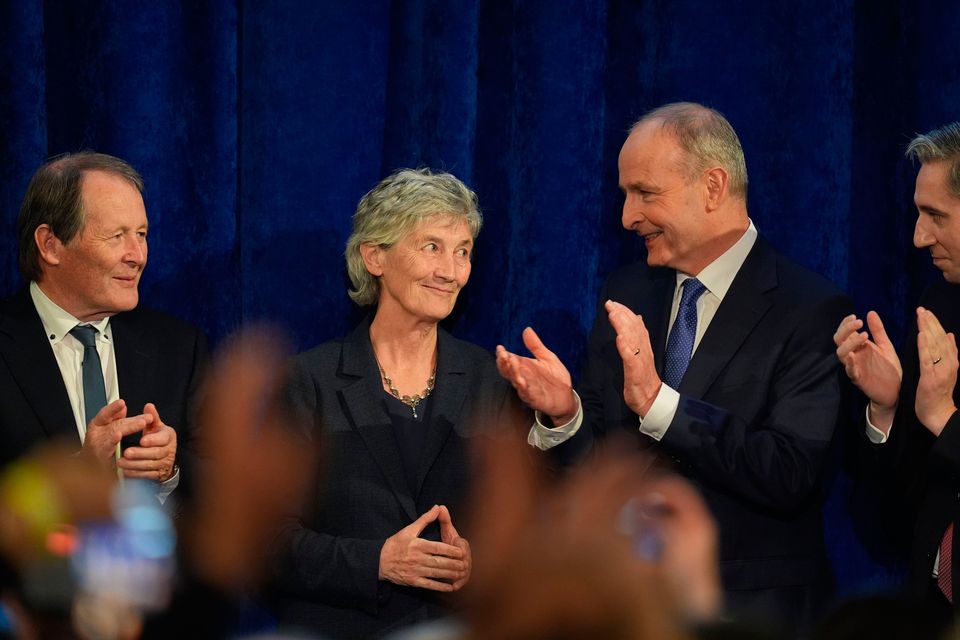 President-elect Catherine Connolly and Taoiseach Micheál Martin at Dublin Castle last weekend. Photo: Niall Carson/PA