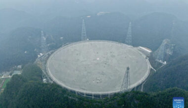 An aerial drone photo taken on Jan. 16, 2026 shows China