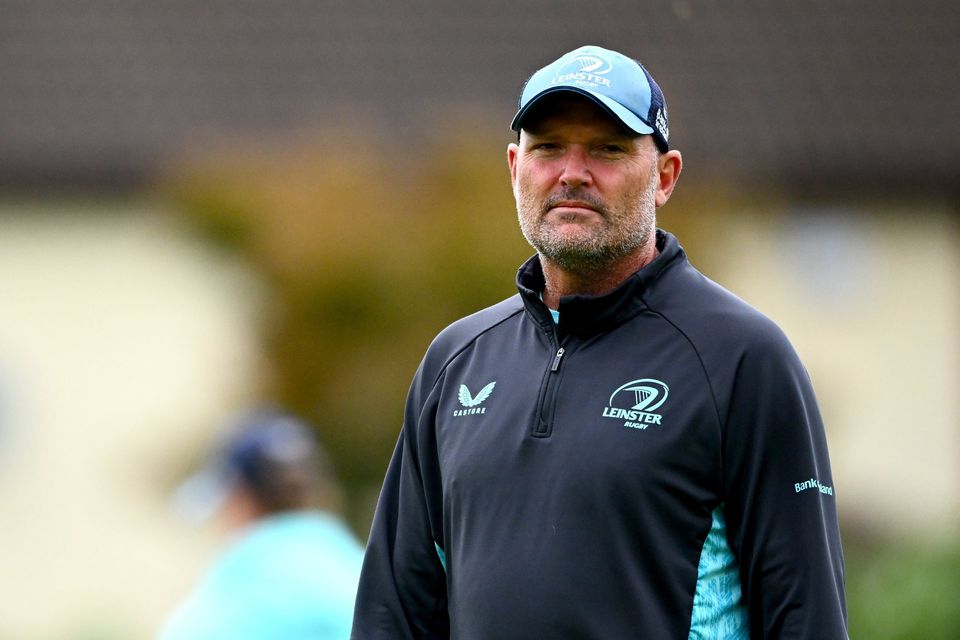 The tactics of Leinster senior coach Jacques Nienaber are not pleasing on the eye. Photo: Sportsfile