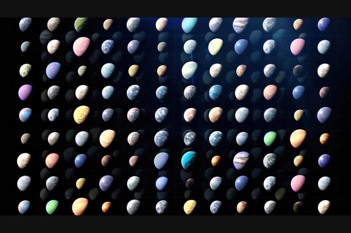 Artist's concept showing some of the weird and wonderful exoplanets that have been discovered so far, as the total confirmed number hits 6,000. Credit: NASA’s Goddard Space Flight Center